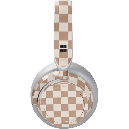 Neutral Checkered Surface Headphones Skin